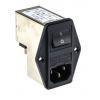 Schurter Konektor IEC 6A C14 Vnější, Montáž do panelu 5 x 20 mm, 250V ac 2 póly, 60Hz Pájecí, 85 °C 2, -25 °C 4304.4024