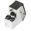 Schurter Konektor IEC 4A C14 Vnější, Montáž do panelu 5 x 20 mm, 250V ac 1pólový, 60Hz Rychlé připojení, 85 °C, -25 °C