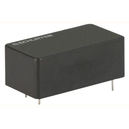 Filtr RFI, řada: FPP2, 100 nF, 250V ac, 60Hz, Průchozí otvor 2 mH, Kolík, 6.5 A, počet fází: 1, 250 μA, Schurter, 1,