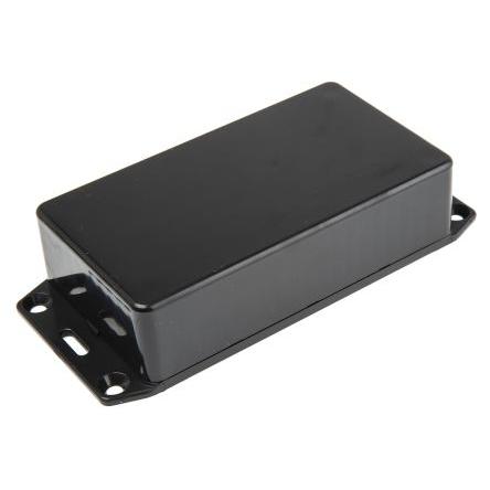 Hammond Pouzdro, řada: 1591 IP54 Nestíněný S přírubou barva Černá barva Černá Samozhášecí ABS 112 mm 27 mm 62 mm
