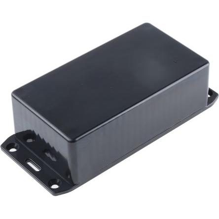 Hammond Pouzdro, řada: 1591 IP54 Nestíněný S přírubou barva Černá barva Černá Samozhášecí ABS 120 mm 36 mm 65 mm