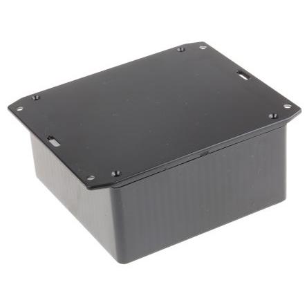 Hammond Pouzdro, řada: 1591 IP54 Nestíněný S přírubou barva Černá barva Černá Samozhášecí ABS 120 mm 55 mm 120 mm