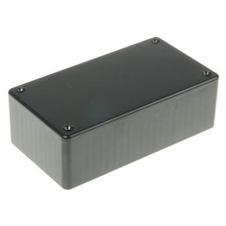 Hammond Pouzdro, řada: 1591 IP54 Nestíněný barva Černá barva Černá Samozhášecí ABS 120 mm 40 mm 65 mm