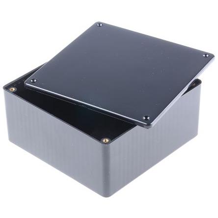 Hammond Pouzdro, řada: 1591 IP54 Nestíněný barva Černá barva Černá Samozhášecí ABS 120 mm 59 mm 120 mm