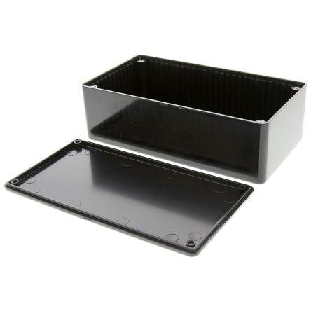 Hammond Pouzdro, řada: 1591 IP54 Nestíněný barva Černá barva Černá Samozhášecí ABS 150 mm 50 mm 80 mm
