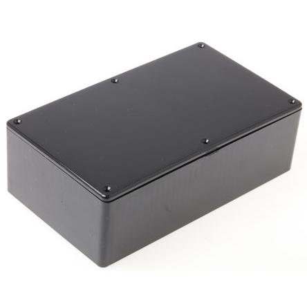 Hammond Pouzdro, řada: 1591 IP54 Nestíněný S přírubou barva Černá barva Černá Samozhášecí ABS 191 mm 61 mm 110 mm