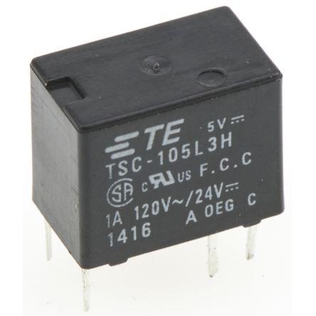 TE Connectivity Signálové relé DPDT Montáž na plošný spoj 1A 5V dc G6S