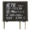 TE Connectivity Signálové relé DPDT Montáž na plošný spoj 1A 12V dc TSC