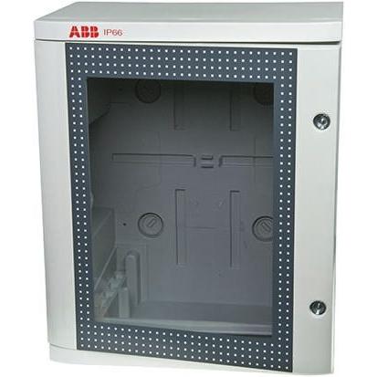 ABB Nástěnná krabice, řada: 1SL02 IP66 Termoplast Šedá 375 mm Průhledné dveře 600 mm 230 mm