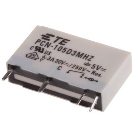 TE Connectivity Výkonové relé SPST Montáž na plošný spoj 3A 5V dc PCN