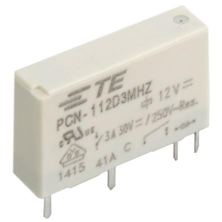 TE Connectivity Výkonové relé SPST Montáž na plošný spoj 3A 12V dc PCN