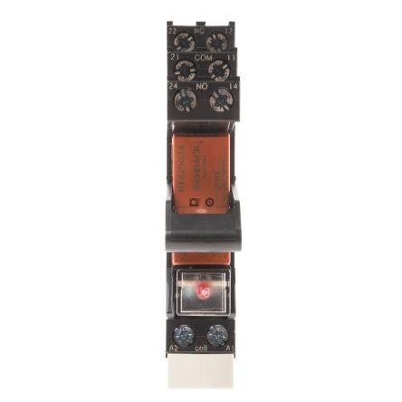 TE Connectivity Výkonové relé DPDT Lišta DIN 8A 24V dc RT2