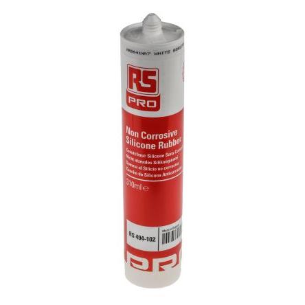 Těsnivo, forma: Pasta, Bílá, Měď, Polovodič 310 ml, Patrona, 150 °C, -40 °C, název: RS Components Non-Corrosive Silicone