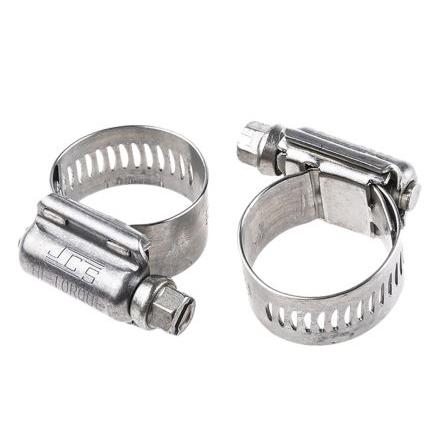 Hadicová a stahovací spona HTM27P Šnekový převod, Nerezová ocel S šestihranným otvorem HI-TORQUE 27 mm (vnitřní prům.)