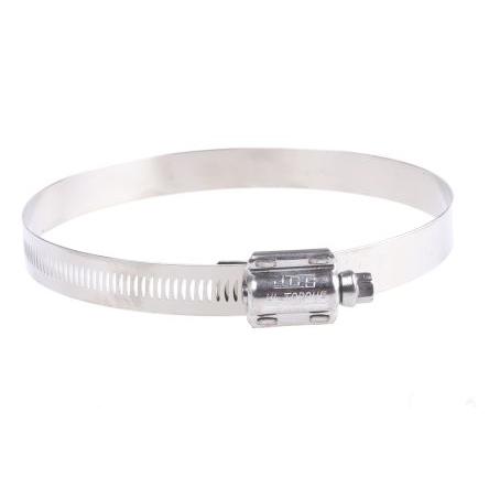 Hadicová a stahovací spona HTM140P Šnekový převod, Nerezová ocel S šestihranným otvorem HI-TORQUE 140 mm (vnitřní prům.)