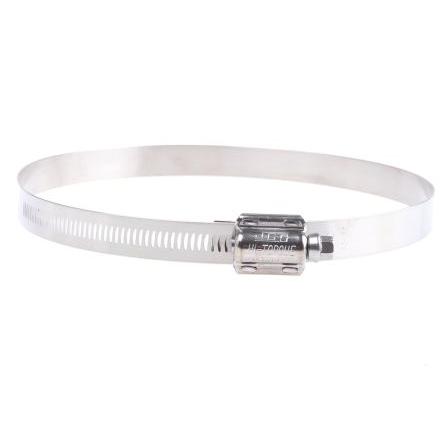 Hadicová a stahovací spona HTM180P Šnekový převod, Nerezová ocel S šestihranným otvorem HI-TORQUE 180 mm (vnitřní prům.)