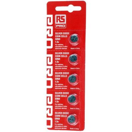 Knoflíková baterie 1.55 V Oxid stříbrný 9.5 mm SR921 44 mAh RS PRO