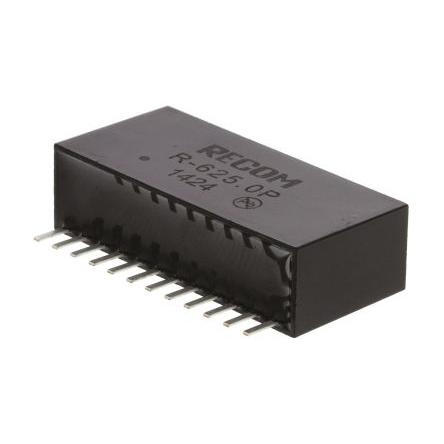 Recom Měnič DC/DC R-6, výstup: 5V dc, Vin 24V dc 2 A, Vin 9V Průchozí otvor -40 °C 85 °C