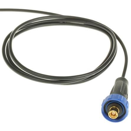 Bulgin Koaxiální konektor, řada: 400 Vnější, 50 Ω, orientace těla: Rovný, Kabel Konektor SMB Se zapojením, 4GHz 80 °C