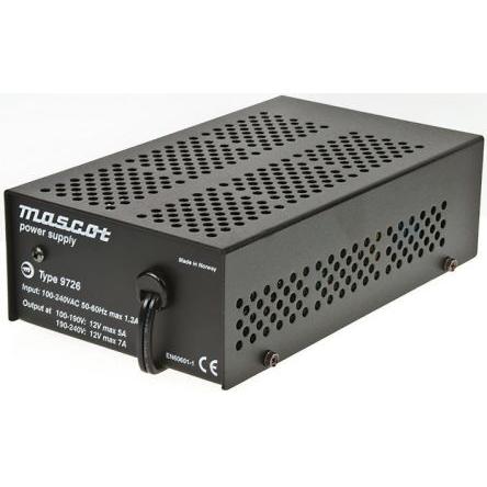 Mascot Adaptér AC/DC 95 W, výstup: 12V dc, počet výstupů: 1 Dvoužilový kabel 1,8 m 3 kolíků 7 A