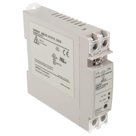 Omron Napájecí zdroj na lištu DIN S8VS, počet výstupů: 1 Spínaný režim 264V ac 1.2 A St. 12V dc DC 15 W