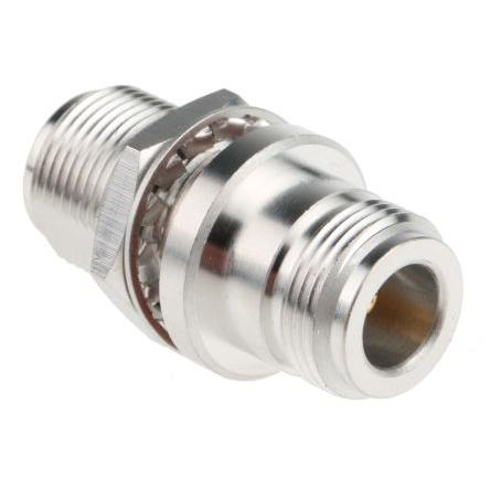 Huber+Suhner Adaptér RF, orientace těla: Rovný, 50 Ω, 12.4GHz Vnitřní, typ kabelu: Koaxiální Vnitřní, obklad těla: Bílý