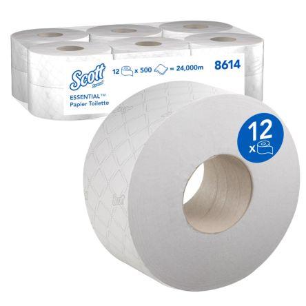 Role toaletního papíru 12 ks 6000 archů 24000 m Hostess 2, sortiment: Scott® Essential™ (8614) Jumbo