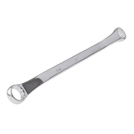 Zahnutý očkový klíč 21 x 23 mm NE, celková délka: 346mm RS PRO
