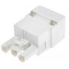 RS PRO Svorkovnice bez pojistky 2.5mm², Kabel Bílá, počet cest: 3 16A, 2.5mm², 400V Šroubová