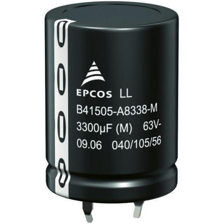 Kondenzátor, řada: B43505 220 μF ±20 % 620 B43505C5227M 450V dc, Zacvakávací montáž TDK
