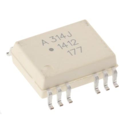 Broadcom Optočlen HCPL-314J-000E, řada: HCPL, počet kolíků: 16 kolíkový, počet kanálů: 2 vstup DC Povrch SOIC