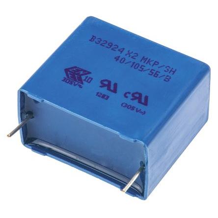 Vrstvové kondenzátory, řada: B32924C, Průchozí otvor 3.3 μF 305V ac 305 V dc TDK 2 0.8 mm