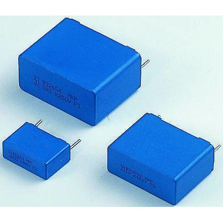 Vrstvové kondenzátory, řada: B32926C, Průchozí otvor 3.3 μF 305V ac 305 V dc TDK 2 1 mm