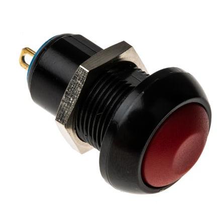 APEM Tlačítkový spínač, řada: IP IP67 SPST Panel Blokování 12.9 mm 5A 24 V dc