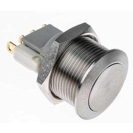 APEM Tlačítkový spínač, řada: AV IP65 SPDT Panel Okamžité 19.2 mm 5A