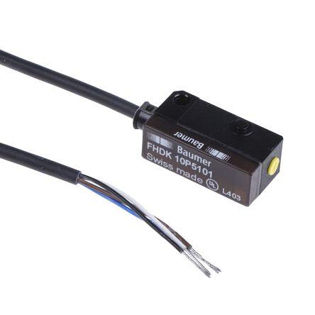 Baumer Fotoelektrický snímač, řada: FHDK 10P LED Blok 4kolíkový M8, výstup: PnP Difuzní IP65