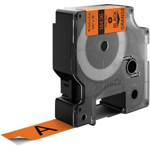 etikety DYMO IND RHINO S0718500 vinyl Barva pásky: oranžová Barva písma:černá 19 mm 5.5 m