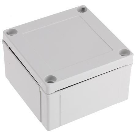 Fibox Pouzdro, řada: ABS IP66, IP67 Nestíněný barva Šedá IK07 barva Šedá ABS 100 mm 60 mm 100 mm Polyuretan