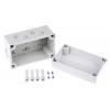 Fibox Pouzdro IP66, IP67 Nestíněný barva Šedá barva Šedá Polykarbonát 130 mm 75 mm 80 mm Termoplastický elastomer