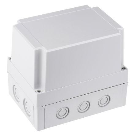 Fibox Pouzdro IP66, IP67 Nestíněný barva Šedá IK08 barva Šedá Polykarbonát 180 mm 150 mm 130 mm Termoplastický elastomer