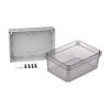Fibox Pouzdro IP66, IP67 Nestíněný barva Šedá IK08 barva Čirá Polykarbonát 255 mm 150 mm 180 mm Polyuretan