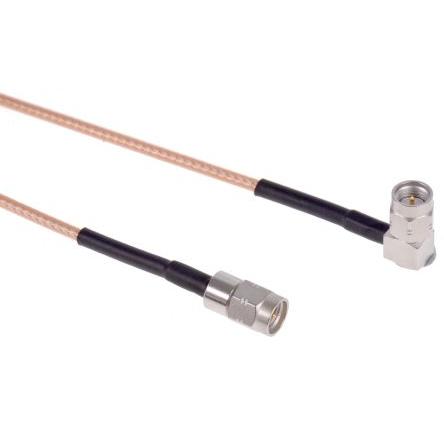 Koaxiální kabel, řada: Cable Assembly, Hnědá Vnější, A: SMA Vnější, B: SMA 500 mm Radiall