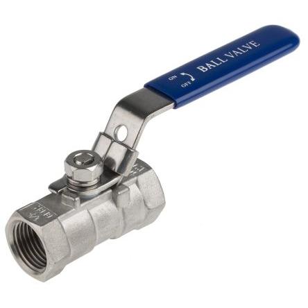 Kulový ventil, Nerezová ocel ASTM A351-CF8M 2cestný 68 bar RS PRO BSP