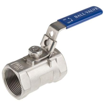 Kulový ventil, Nerezová ocel ASTM A351-CF8M 2cestný 68 bar RS PRO BSPP