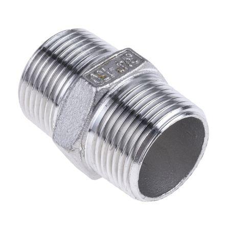 Nerezová spojka trubek Vsuvka 43.434 mm Vnější Šestihran RS PRO 3/4 in Vnější 3/4 in