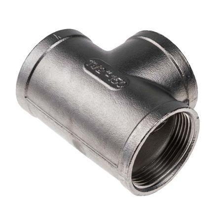 Nerezová spojka trubek T T 88.39 mm Vnitřní Kulatý RS PRO G 1-1/2 in Vnitřní G 1-1/2 in