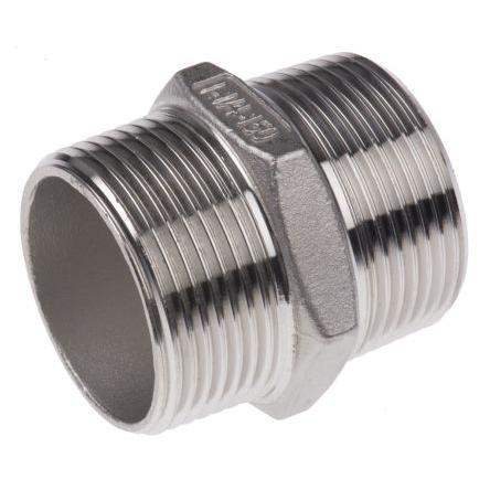 Nerezová spojka trubek Vsuvka 51.562 mm Vnější Šestihran RS PRO 1-1/4 in Vnější 1-1/4 in