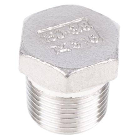 Nerezová spojka trubek Zástrčka 19.558 mm Vnější Šestihran RS PRO 3/8 in