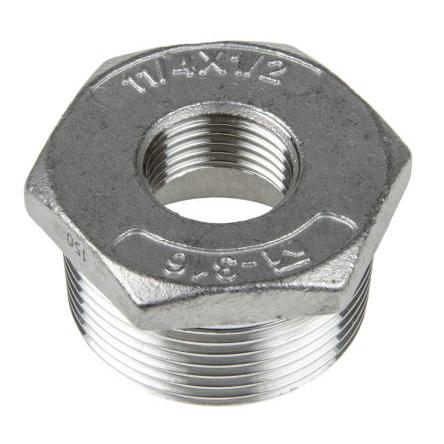 Nerezová spojka trubek Přímý Pouzdro 29.97 mm Vnější Šestihran RS PRO R 1-1/4 in Vnitřní G 1/2 in