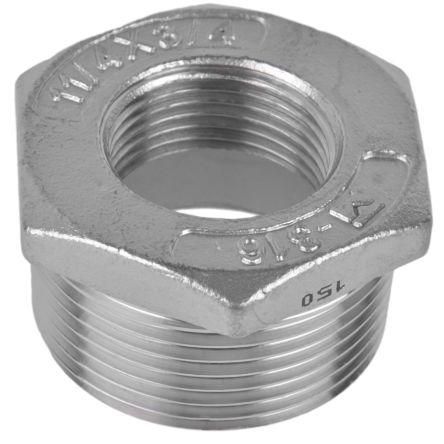 Nerezová spojka trubek Přímý Pouzdro 29.97 mm Vnější Šestihran RS PRO R 1-1/4 in Vnitřní G 3/4 in